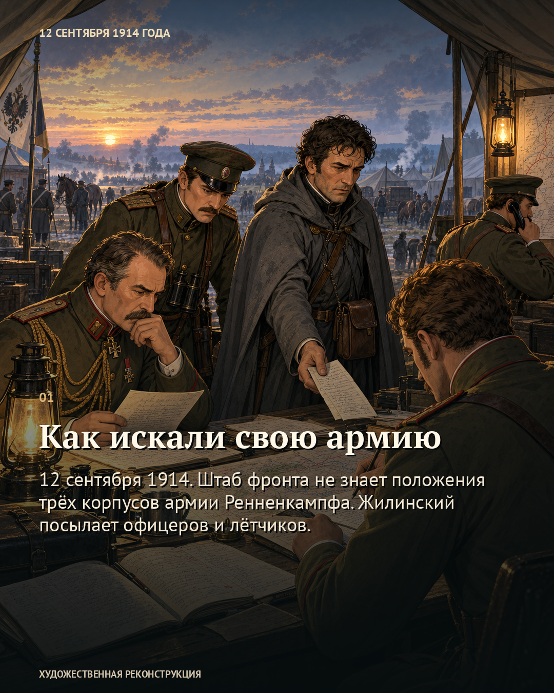 Иллюстрация к истории «Как искали свою армию», 12 сентября 1914 года