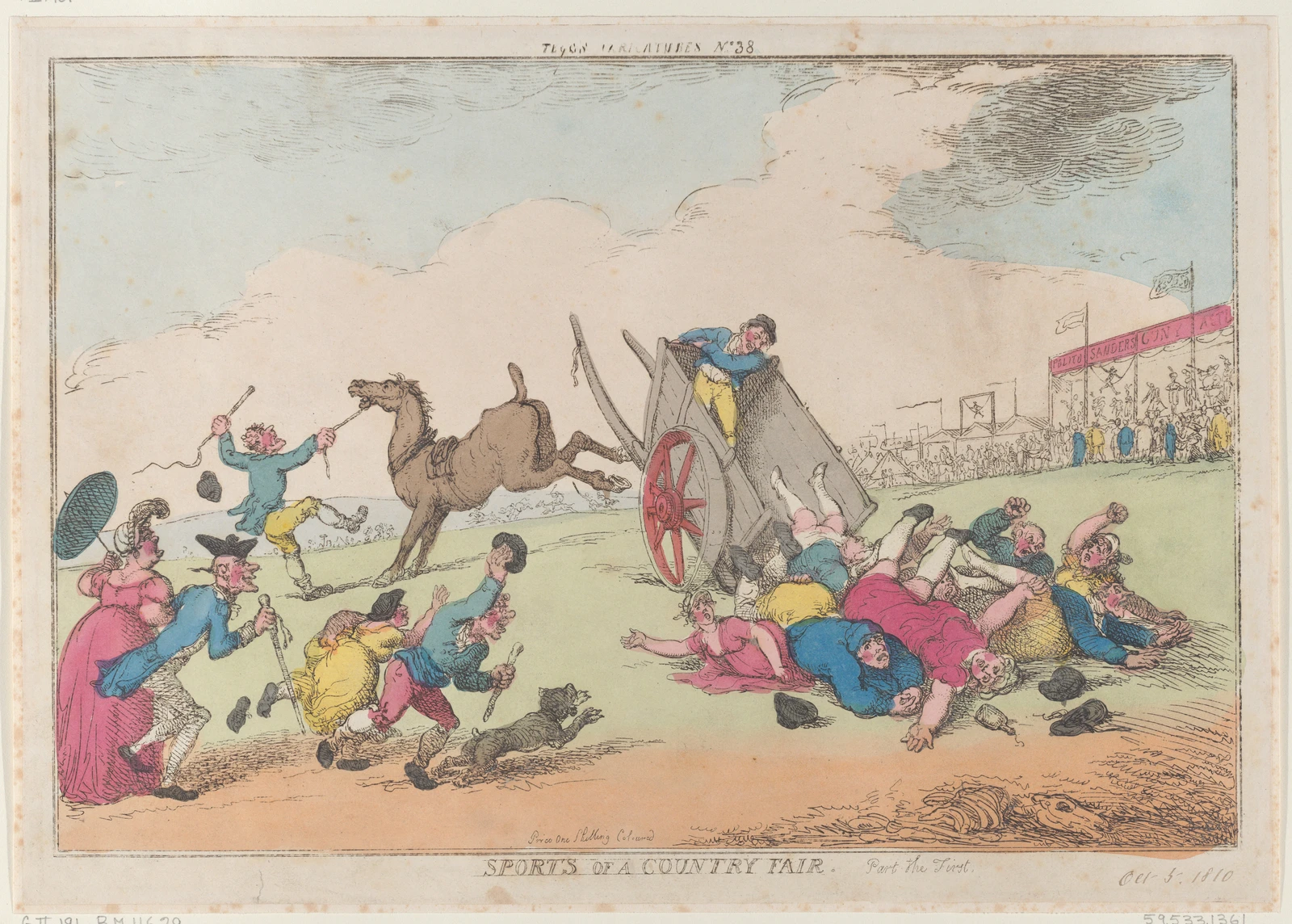Двухколёсная повозка на гравюре Томаса Роулендсона 1810 года