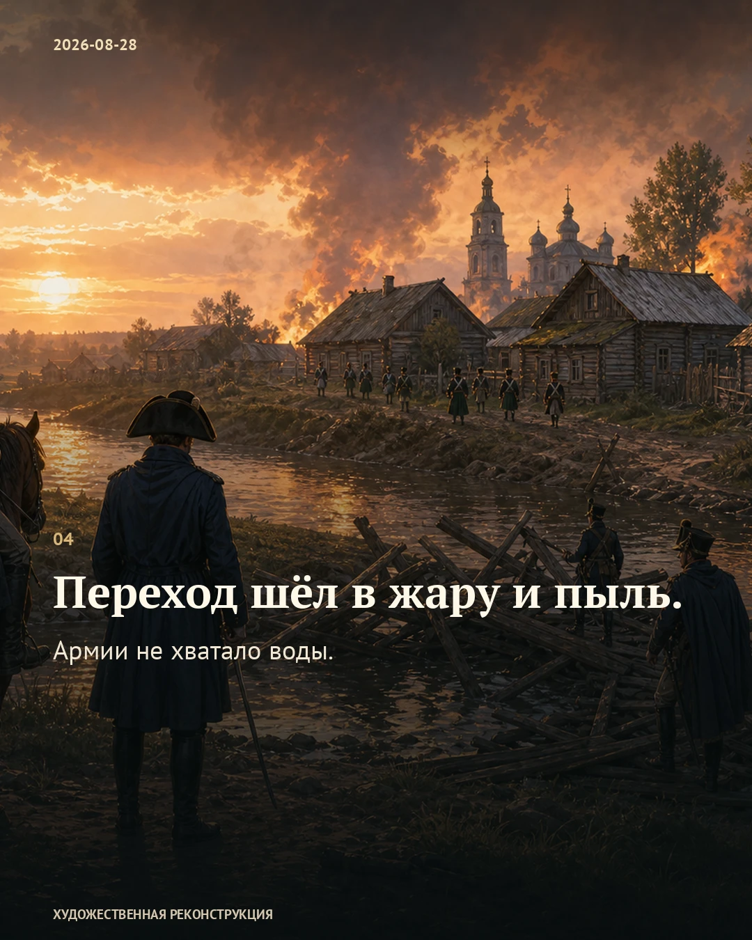 Иллюстрация к истории «Драка у источника», 28 августа 1812 года (16 августа по старому стилю)